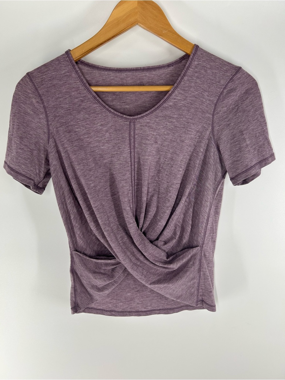 lululemon athletica Short Sleeve Twist-Front Top - Mauve